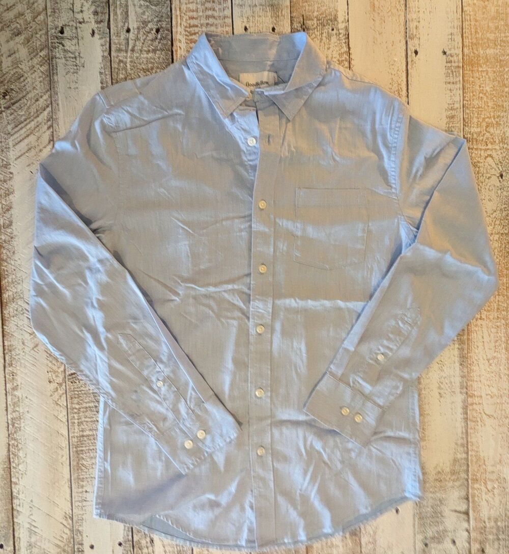 NWT Men's Button Up Long Sleeve Comfort Wear Shirt